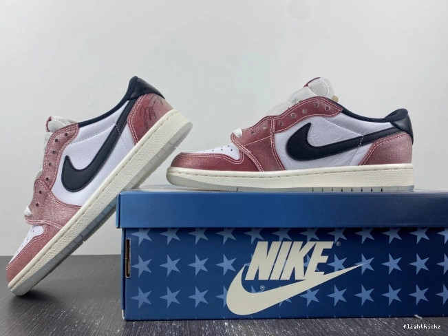 ROOM TROPHY X LOW 'RED OG 1 AIR FN0432-017 BLACK' JORDAN 1203